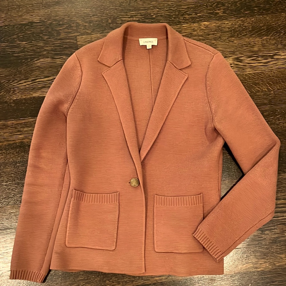 Lagence knit blazer w/ one button